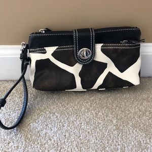 Fun and flirty Cow Pattern Wristlet